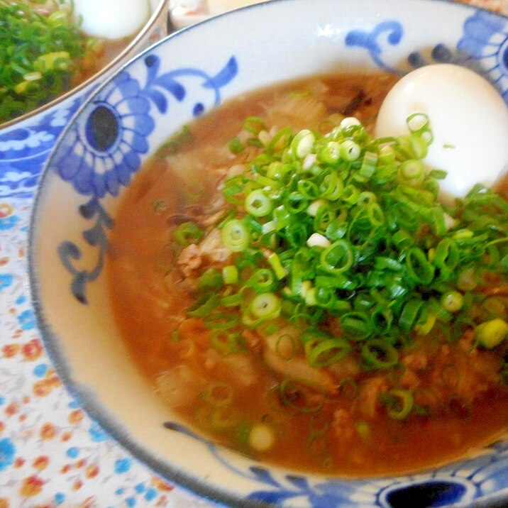 ひき肉と白菜のとろみラーメン